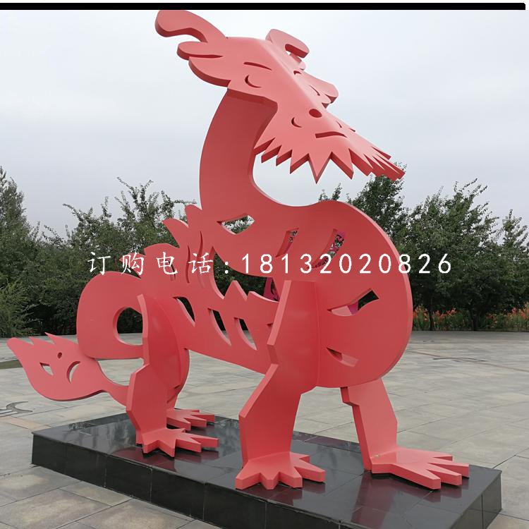 不銹鋼十二生肖，抽象動物雕塑 (3)