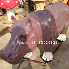 河馬雕塑，玻璃鋼河馬