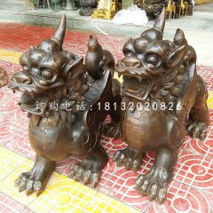 獨角獸銅雕，法院神獸銅雕