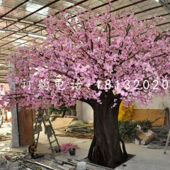 玻璃鋼桃花，仿真大樹