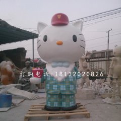 hellokitty雕塑，玻璃鋼卡通雕塑