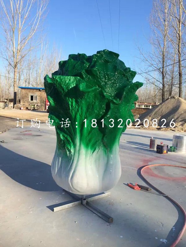 仿真白菜雕塑，玻璃鋼白菜