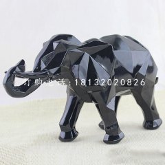 抽象大象，玻璃鋼動物擺件