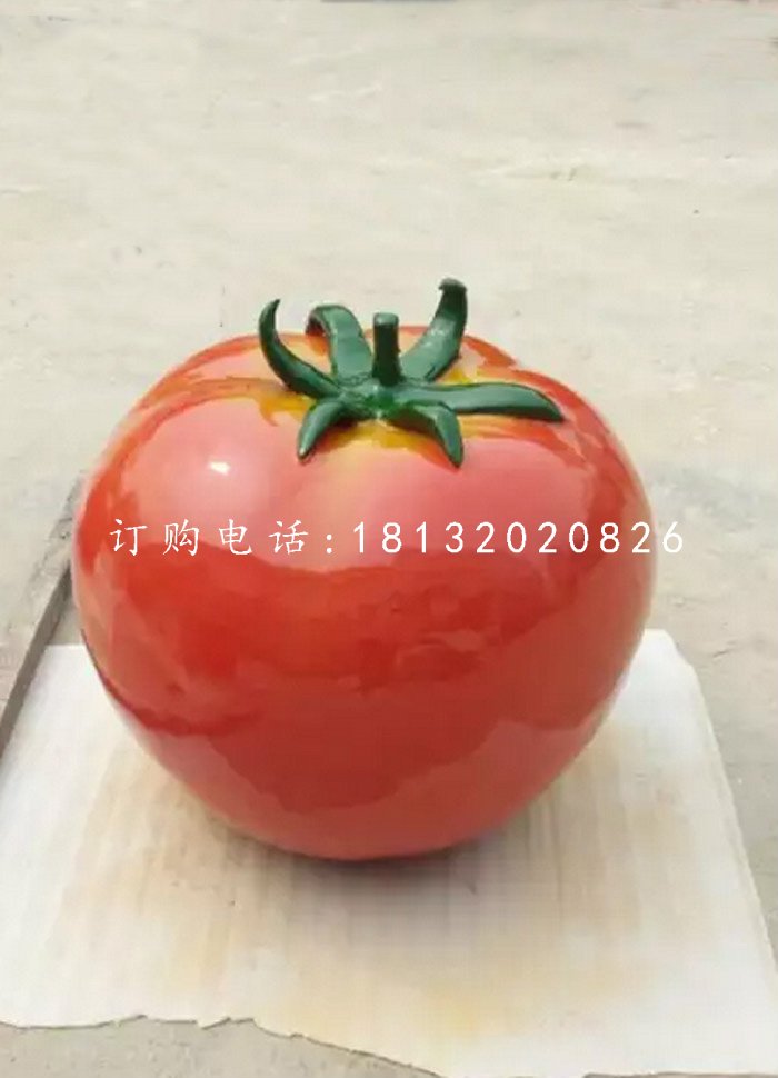 仿真西紅柿雕塑，玻璃鋼蔬菜