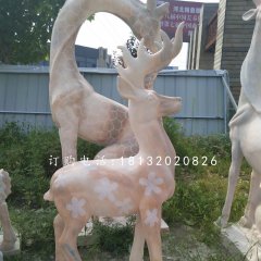 梅花鹿，晚霞紅梅花鹿