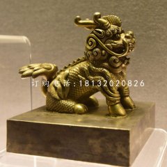 麒麟銅雕，鑄銅神獸雕塑