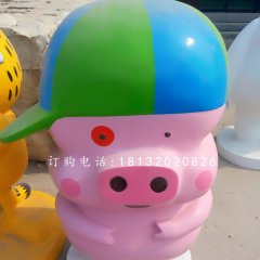 麥兜雕塑，玻璃鋼卡通雕塑