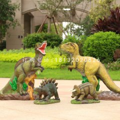 玻璃鋼恐龍，公園動物雕塑