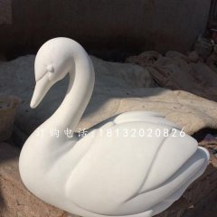 白天鵝雕塑，漢白玉動物
