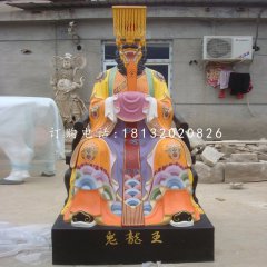 老龍王雕塑，玻璃鋼彩繪神仙