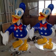 唐老鴨雕塑，玻璃鋼卡通迪士尼雕塑