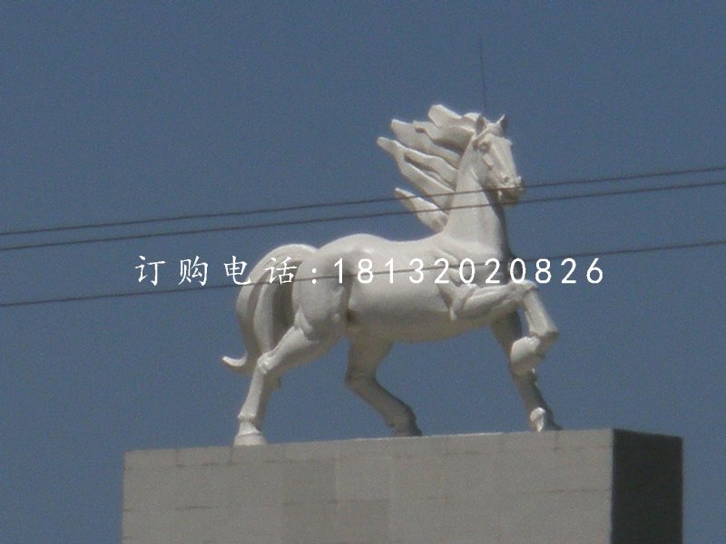 玻璃鋼馬雕塑，廣場動物雕塑