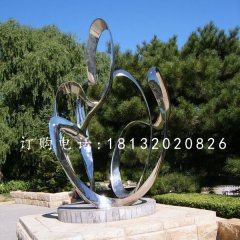 不銹鋼抽象雕塑，公園景觀雕塑
