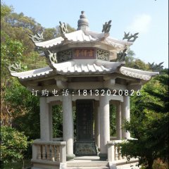 碑亭石雕，大理石涼亭