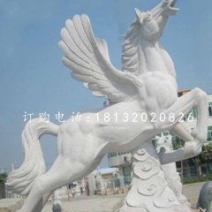 飛馬石雕，漢白玉石雕馬