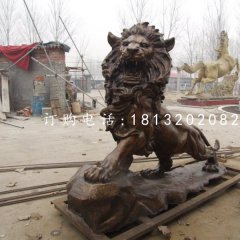 西洋獅銅雕，銅雕獅子