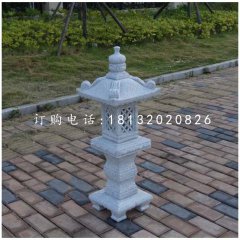 大理石宮燈，庭院石雕燈
