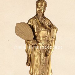 諸葛亮銅雕，古代名人銅雕