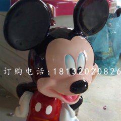 玻璃鋼米老鼠，游樂場卡通動物雕塑
