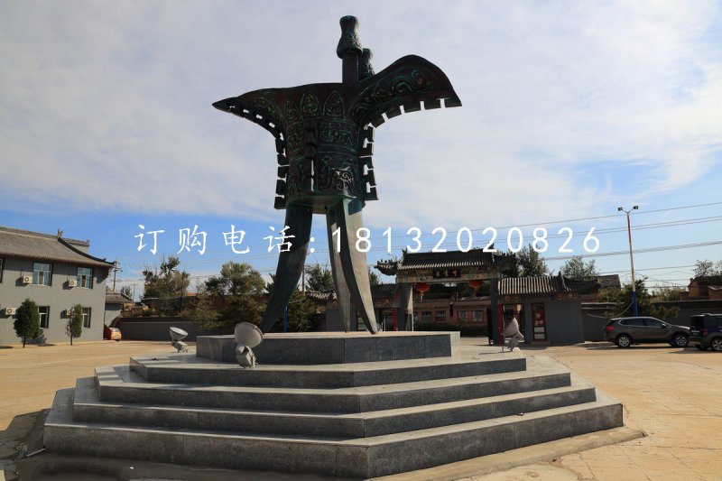 酒樽銅雕 ，廣場青銅酒樽雕塑 (2).jpg