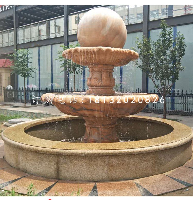 大型風水球噴泉石雕，企業景觀石雕.jpg