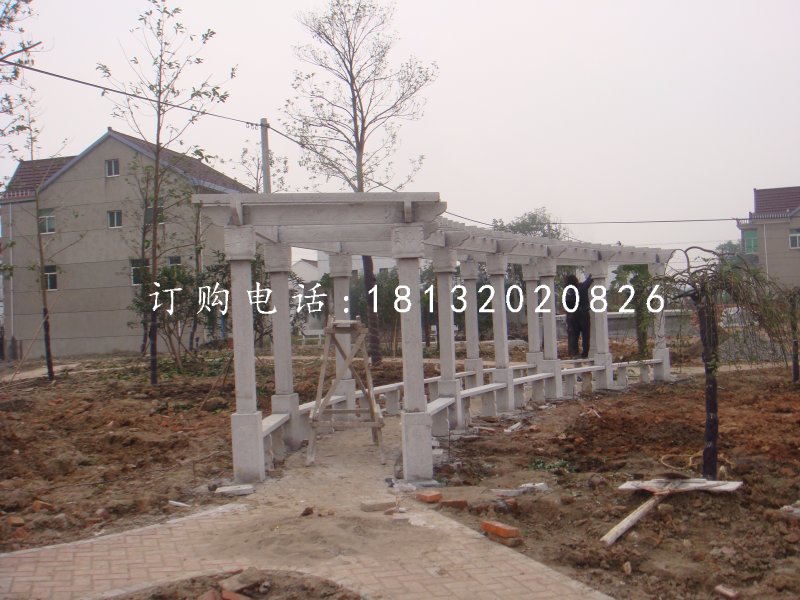 花架長廊石雕，公園石雕走廊.jpg