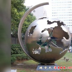 不銹鋼企業抽象地球儀