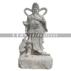 關帝石雕，大理石關帝石雕