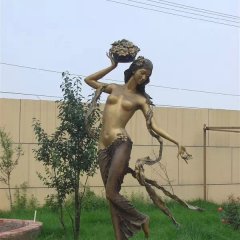 美女銅雕，人物銅雕