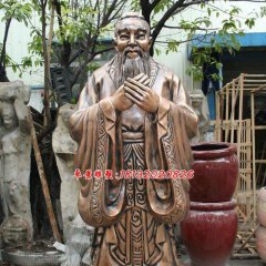 孔子銅雕，孔子雕塑