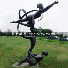 體操運動員雕塑，公園人物銅雕
