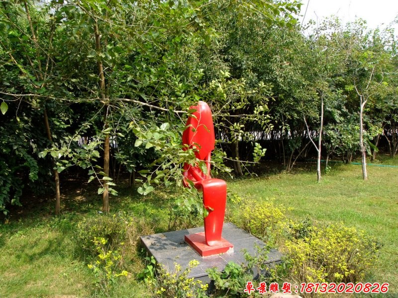不銹鋼抽象人物，公園人物雕塑