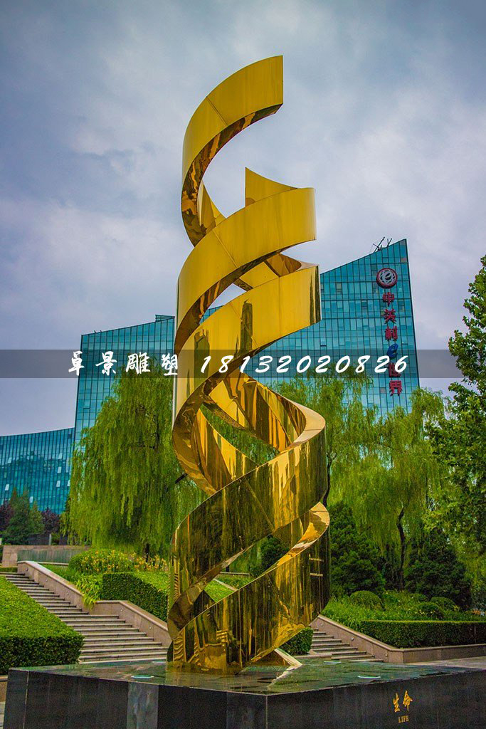不銹鋼生命雕塑，廣場不銹鋼雕塑