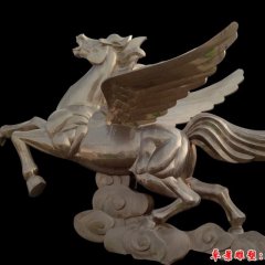 馬踏祥云雕塑，不銹鋼馬雕塑