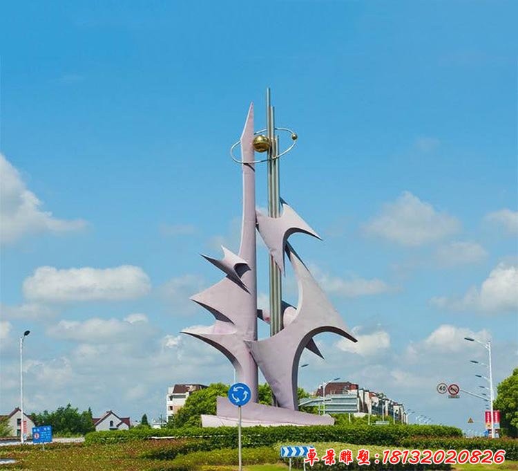 不銹鋼抽象雕塑，廣場不銹鋼雕塑