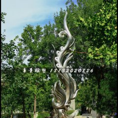 鳳凰雕塑，公園不銹鋼雕塑