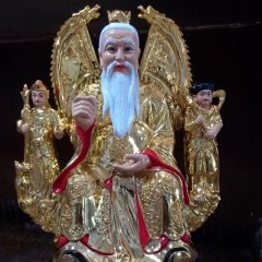 玻璃鋼太乙真人雕塑，玻璃鋼彩繪太乙真人雕塑