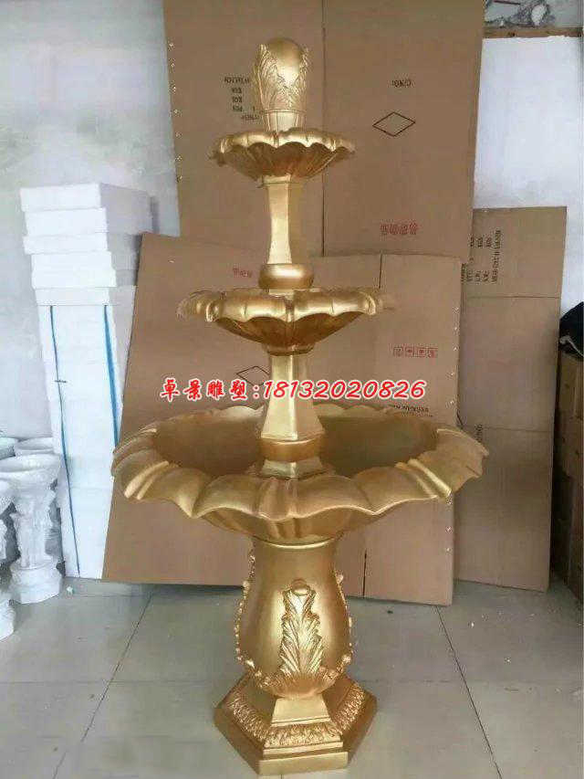 玻璃鋼噴泉雕塑，玻璃鋼噴水盆雕塑