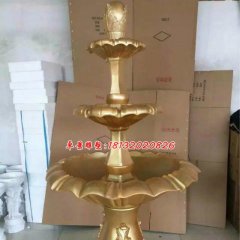 玻璃鋼噴泉雕塑，玻璃鋼噴水盆雕塑