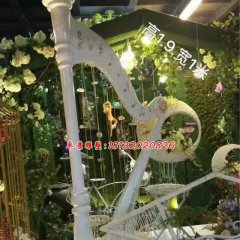 玻璃鋼豎琴雕塑，玻璃鋼仿真雕塑