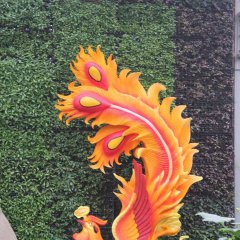 玻璃鋼鳳凰雕塑，彩繪鳳凰雕塑