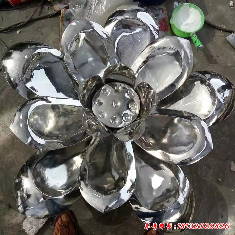 不銹鋼荷花雕塑，