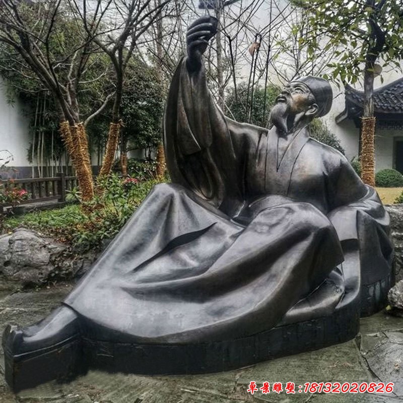 蘇軾人物雕塑，書畫家