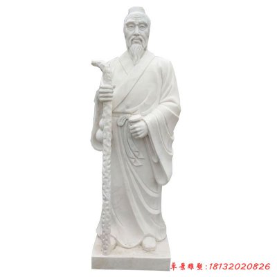 古代名醫漢白玉華佗石雕
